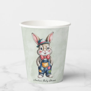 Vasos De Papel Chico Shower de Bebé Hipster Bunny