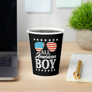 Vasos De Papel Chico totalmente americano Gafas de sol 4 de julio
