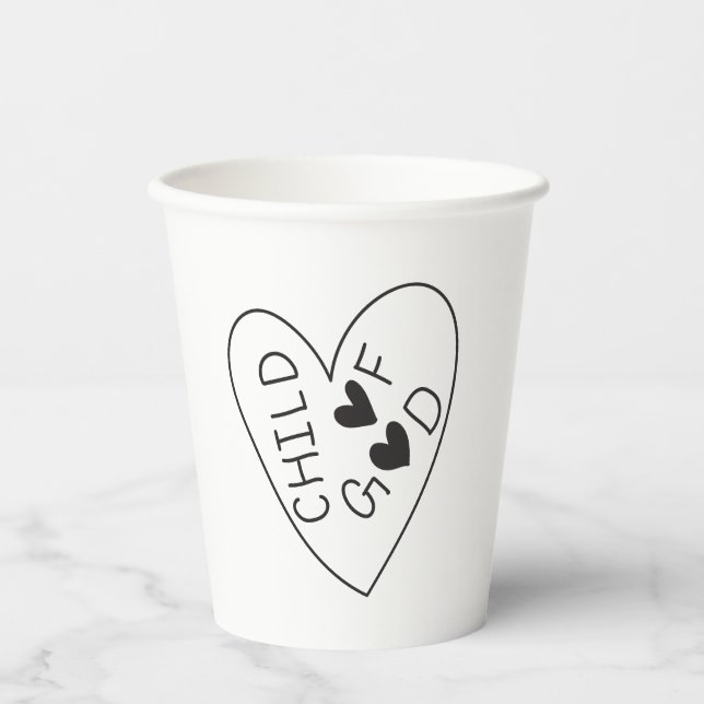 Vasos De Papel Child of God (Anverso)