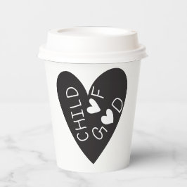 Vasos De Papel Child of God Black Heart