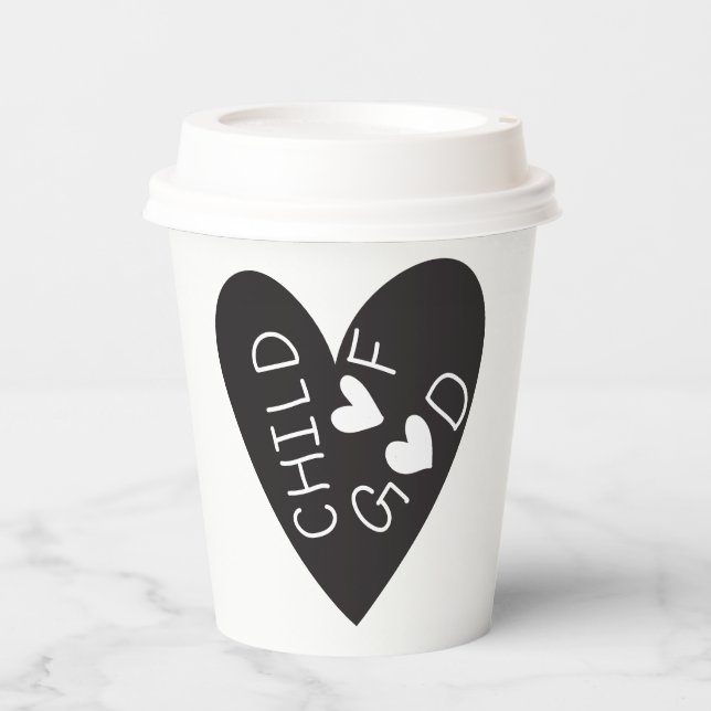 Vasos De Papel Child of God Black Heart (Anverso)