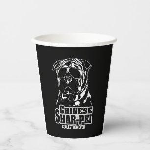 Vasos De Papel Chino Shar-Pei es el mejor perro de la historia