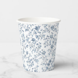 Vasos De Papel Chinoisería Azul