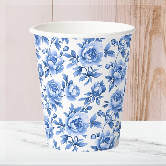 Vasos De Papel Chinoiserie azul (Subido por el creador)