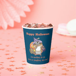 Vasos De Papel Chipmunk Halloween taza de papel