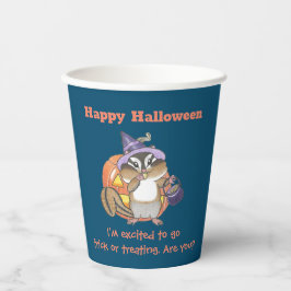 Vasos De Papel Chipmunk Halloween taza de papel