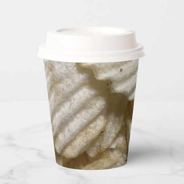 Vasos De Papel Chips de papa (Anverso)