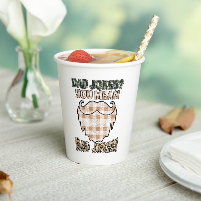 Vasos De Papel Chistes de papá divertidos | Día del Padre | Chist (in situ)