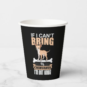 Vasos De Papel Chiwawa Gift Chihuahua Chi Dog Dueño