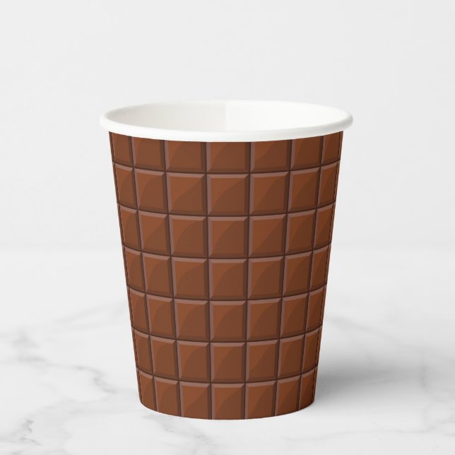 Vasos De Papel Chocolate con leche (Izquierda)