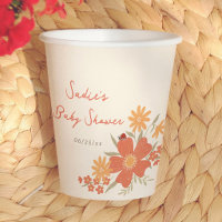 Chorreo de Amor Floral Retro para Niña Baby Shower