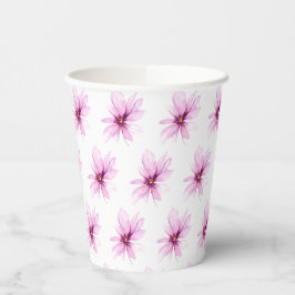Vasos De Papel Chorro de flores minimalista elegante Baby Shower 