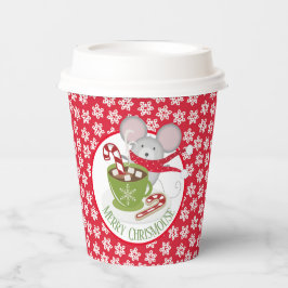 Vasos De Papel ChrisMouse Snow Flakes Paper cup