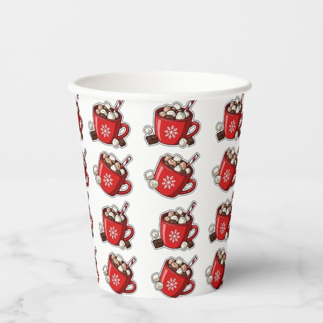 Vasos De Papel Christmas (Anverso)