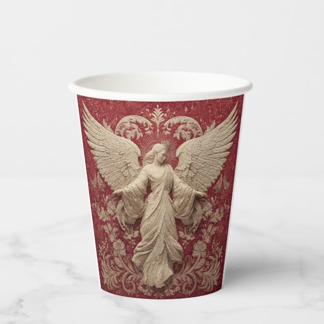 Vasos De Papel Christmas Angel (Anverso)