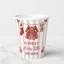 Vasos De Papel Christmas Baby Shower
