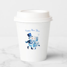 Vasos De Papel Christmas Frost Romance - Snowy Magic Vintage