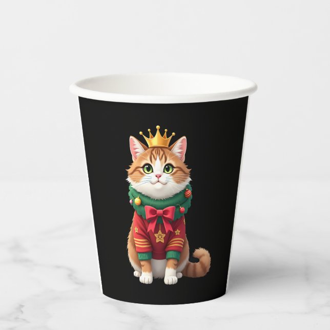 Vasos De Papel Christmas Maine Coon American Longhair (1) (Anverso)