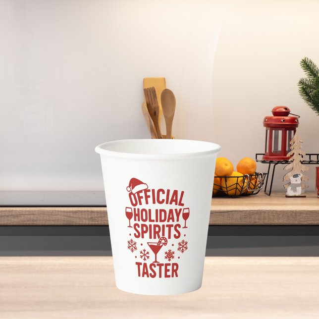 Vasos De Papel Christmas quote funny party spirits taster (Subido por el creador)