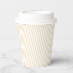 Vasos De Papel Chupetear Juntos Desayuno Nupcial Diseño a Rayas