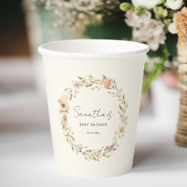 Vasos De Papel Chupito de bebé de flores boho