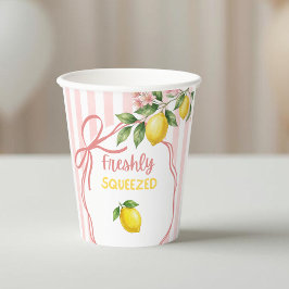 Vasos De Papel Chupito de Limonada Rosa Dulce Baby Shower