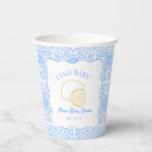 ¡Ciao Bebé! Baby Shower italiano Lemon Blue