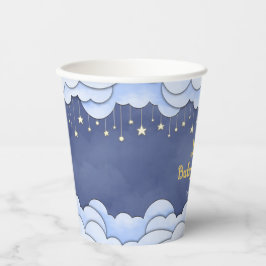 Vasos De Papel Cielo azul con estrellas colgantes -
