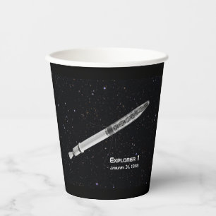 Vasos De Papel Cielo estelar satelital Explorer 1