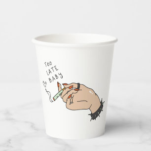 Vasos De Papel Cigarrillo a mano contra San Valentín