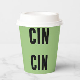 Vasos De Papel Cin Cin Typography