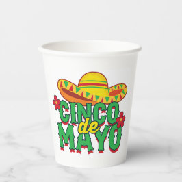 Vasos De Papel Cinco de Mayo