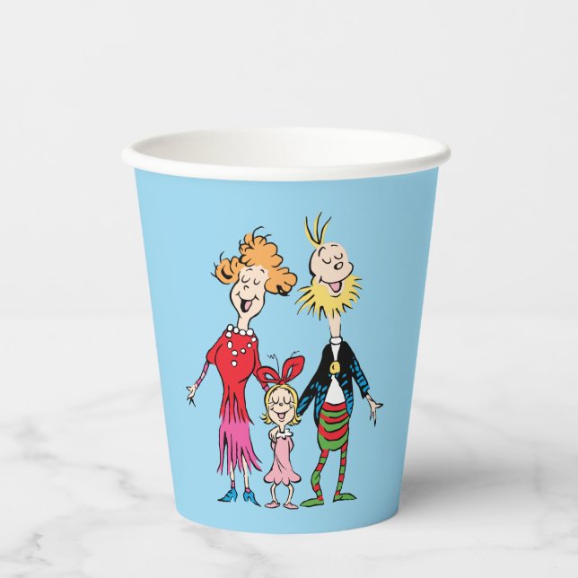 Vasos De Papel Cindy Lou Who's Family Portrait (Anverso)