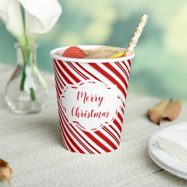 Vasos De Papel Cinta de caramelo de menta personalizada   (in situ)