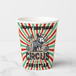 Vasos De Papel Circo caprichoso Sunburst Kids Fiesta de cumpleaño
