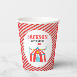 Vasos De Papel Circo de Carnaval Cumpleaños