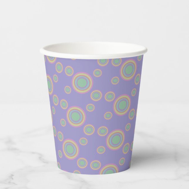 Vasos De Papel Círculos de celebración (Anverso)
