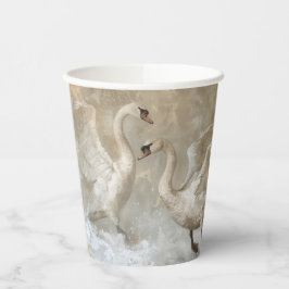 Vasos De Papel Cisnes - Taza de papel de 236 ml