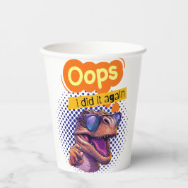 Vasos De Papel cita de dinosaurios