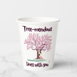 VASOS DE PAPEL CITA DE MENDUS DE ÁRBOL