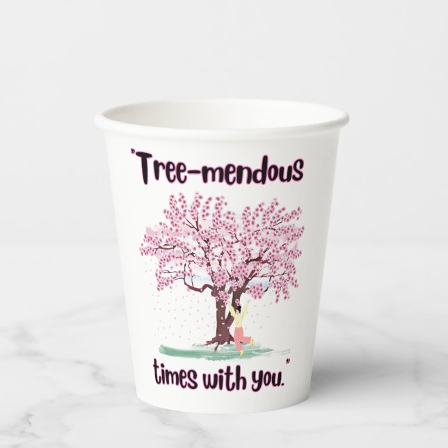 VASOS DE PAPEL CITA DE MENDUS DE ÁRBOL (Anverso)