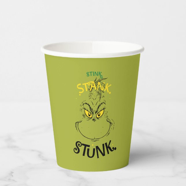 Vasos De Papel Cita de Stink Stank Stunk Mister Grinch (Izquierda)