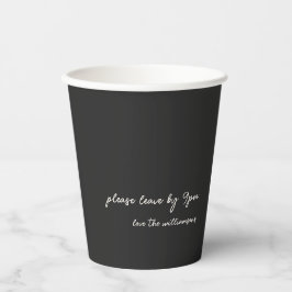 Vasos De Papel Cita Divertida Introducción Temprana Noche Humor d