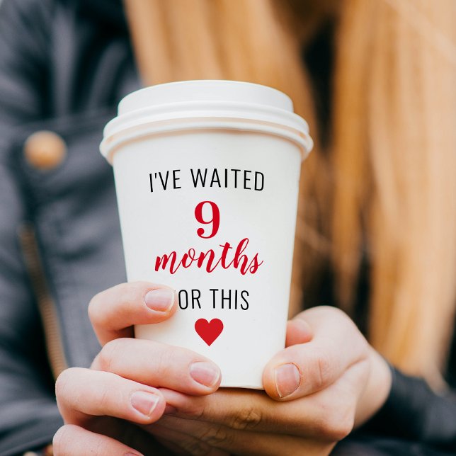 Vasos De Papel Cita divertida sobre el embarazo de Red Post (Subido por el creador)