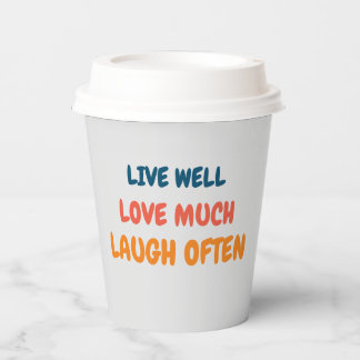 Vasos De Papel cita divertida y positiva que inspira el amor a la