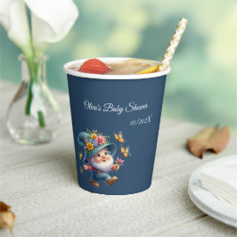 Vasos De Papel Cita feliz con Baby Shower de mariposa