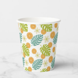 Vasos De Papel Cítrico Tropical