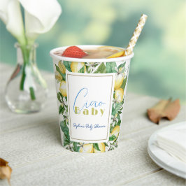 Vasos De Papel Citrus Lemon Baby Shower