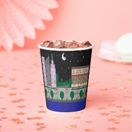 Vasos De Papel Ciudad nocturna