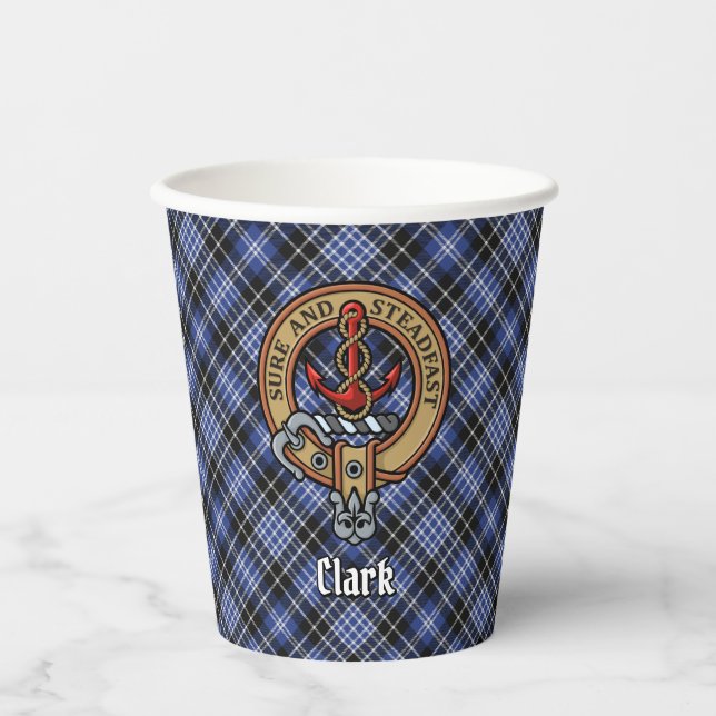 Vasos De Papel Clan Clark Escudo (Anverso)